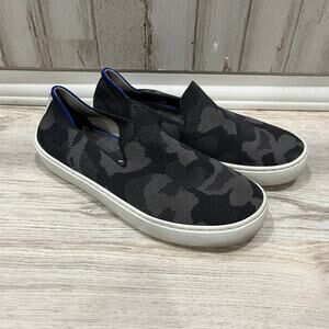 Rothy’s Original Slip On Sneaker Knit Gray Camo Camouflage Womens Size 6